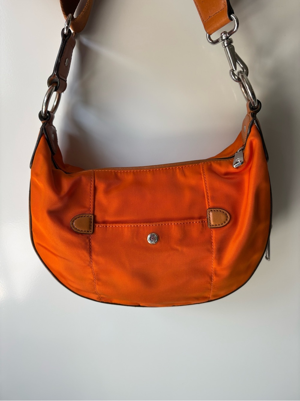 Lauren Ralph Lauren Orange Crescent Shoulder Bag